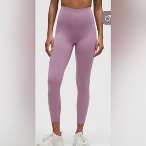 NWT lululemon glow up HR lavender lux leggings